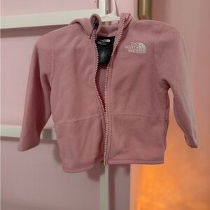 The North Face Light Pink Hooded Fleece